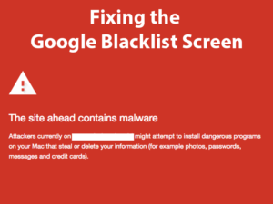 Fixing the Google Blacklist Screen